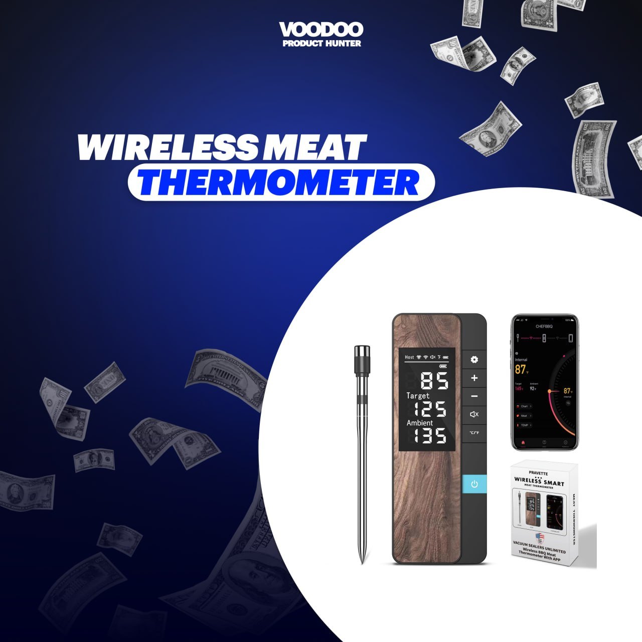 Smart Wireless Meat Thermometer