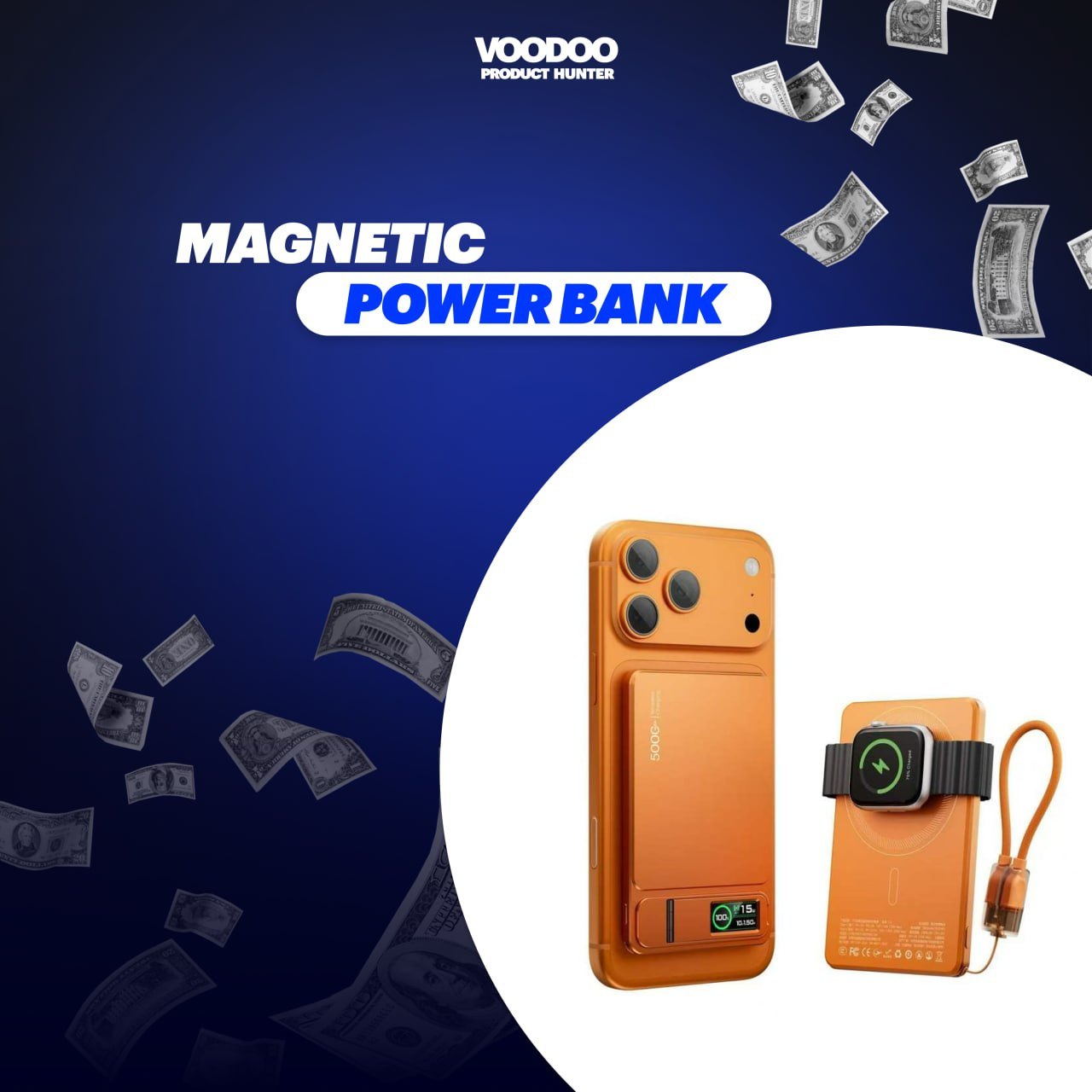 Magnetic Wireless Power Bank