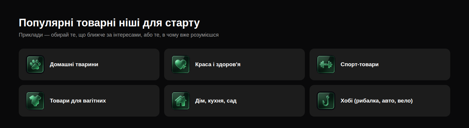 Популярні товарні ніші для старту Shopify-дропшипінгу